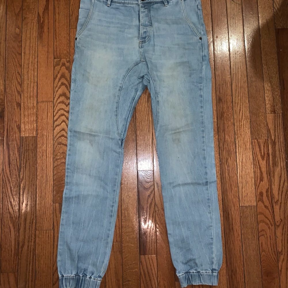 Men’s M Light Wash Denim Jogger